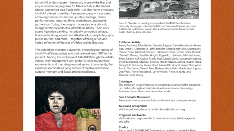 ICA Exhibition Poster