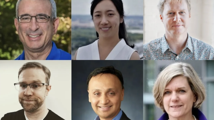 The 2024 Teaching with Digital Technology Award winners include: (top row, left to right) Josh Angrist, Cong Cong, Ben Fry; (second row, left to right) Michael Maune, Rama Ramakrishnan, Nancy Rose.