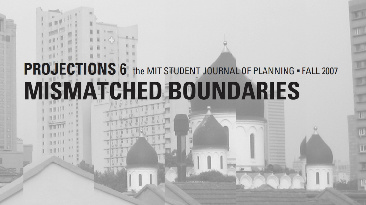 Image of city skyline that have been divided into columns, each is slightly misaligned so it is possible to see the image but the viewer is aware that items do not align 